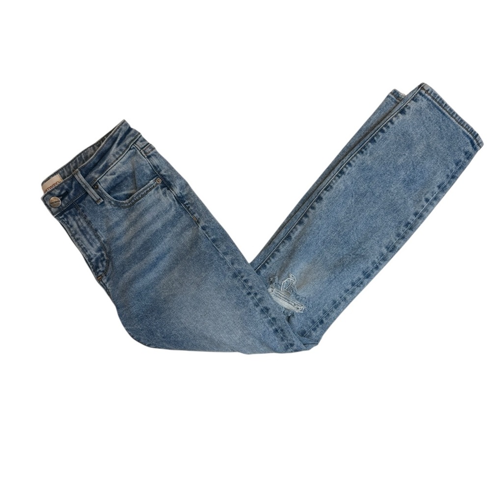 Driftwood Gizelle Destructed Basic Girlfriend Skinny Jeans Light Wash 24 Boho - Picture 5 of 7